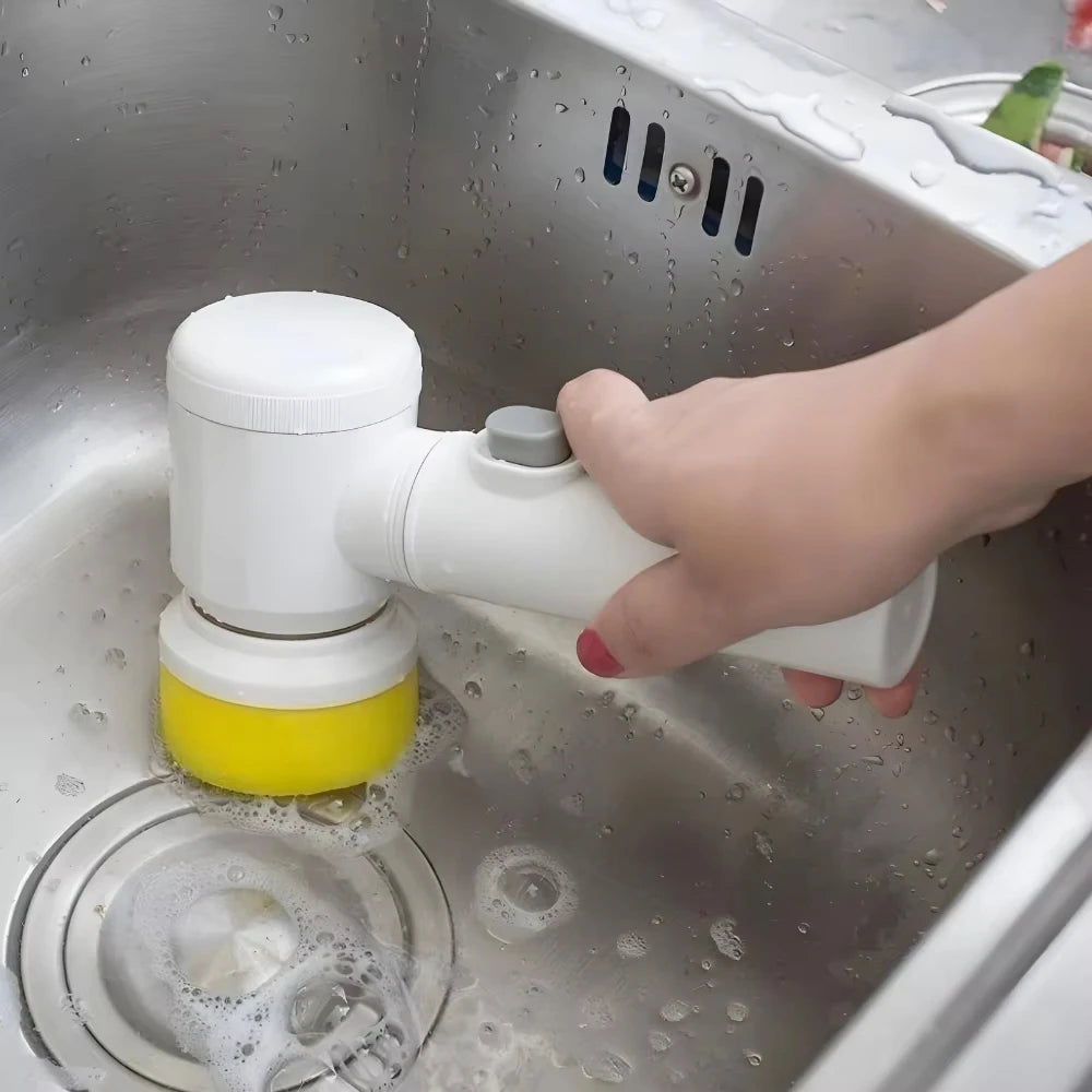 Escova Elétrica de Limpeza - 5 em 1