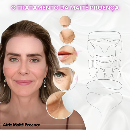 Kit Rejuvene Clean - Adesivos Anti-Rugas das famosas (Reutilizável por até 60 vezes)