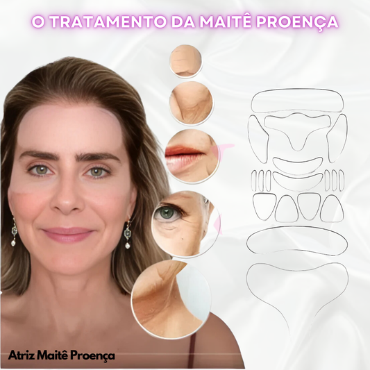 Kit Rejuvene Clean - Adesivos Anti-Rugas das famosas (Reutilizável por até 60 vezes)