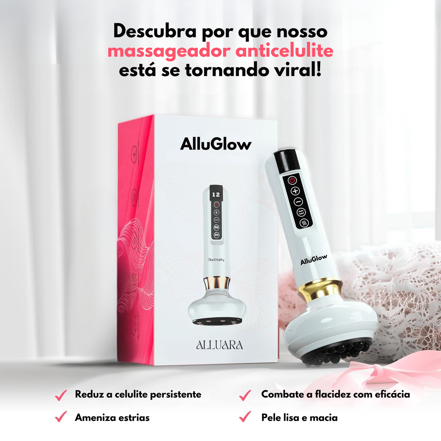 AlluGlow 2.0 - Potente redutor de celulite (link exclusivo)