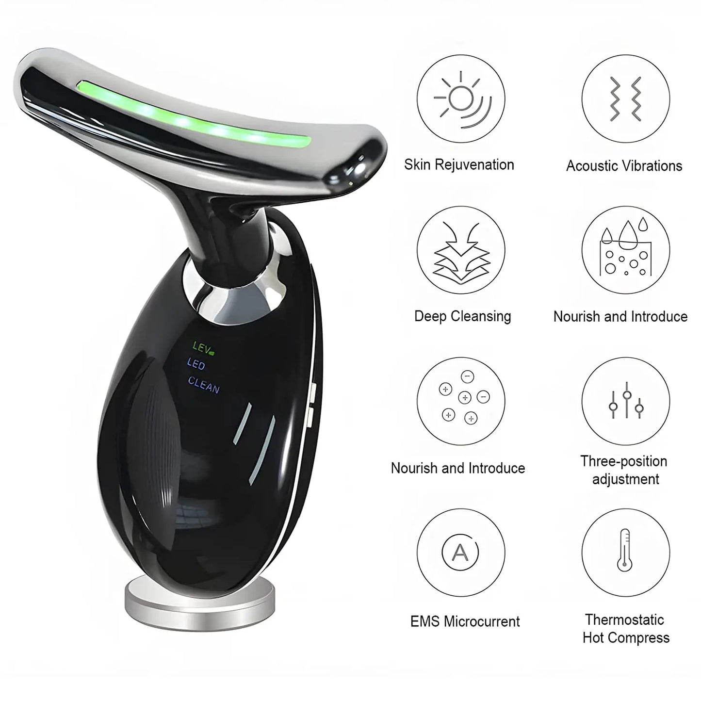 Factory Price Patent Product Hot Selling Face Neck Lifting Device Facial Beauty Massager Skin Care Tool Face Sculpting Wand