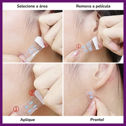 Allutape - Adesivo efeito lifting facial em segundos