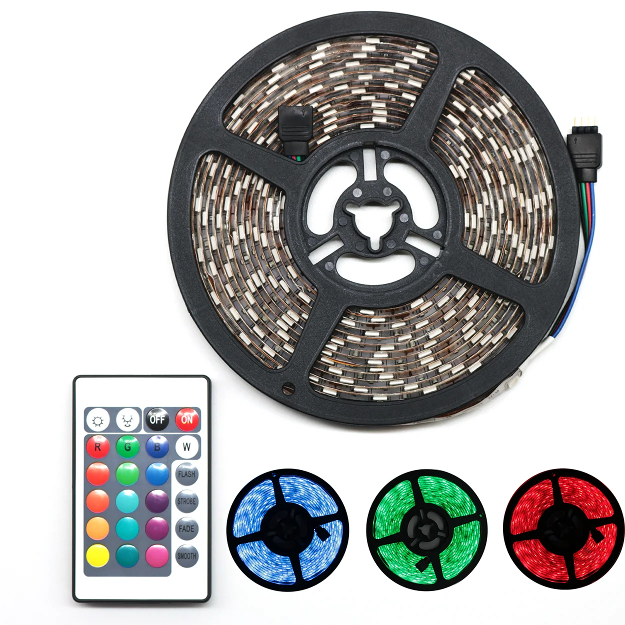 Fita Led Rgb 5050 [Rolo 5m + Controle + Fonte]