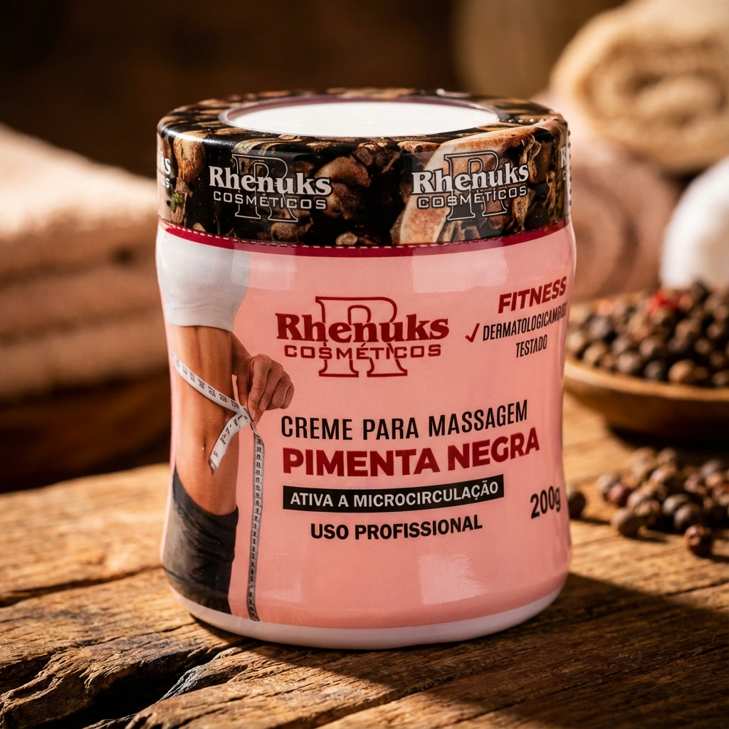 Creme Pimenta Negra 200 gr - Redutor de Medidas e celulites [COMPRE 1 LEVE 3🔥]