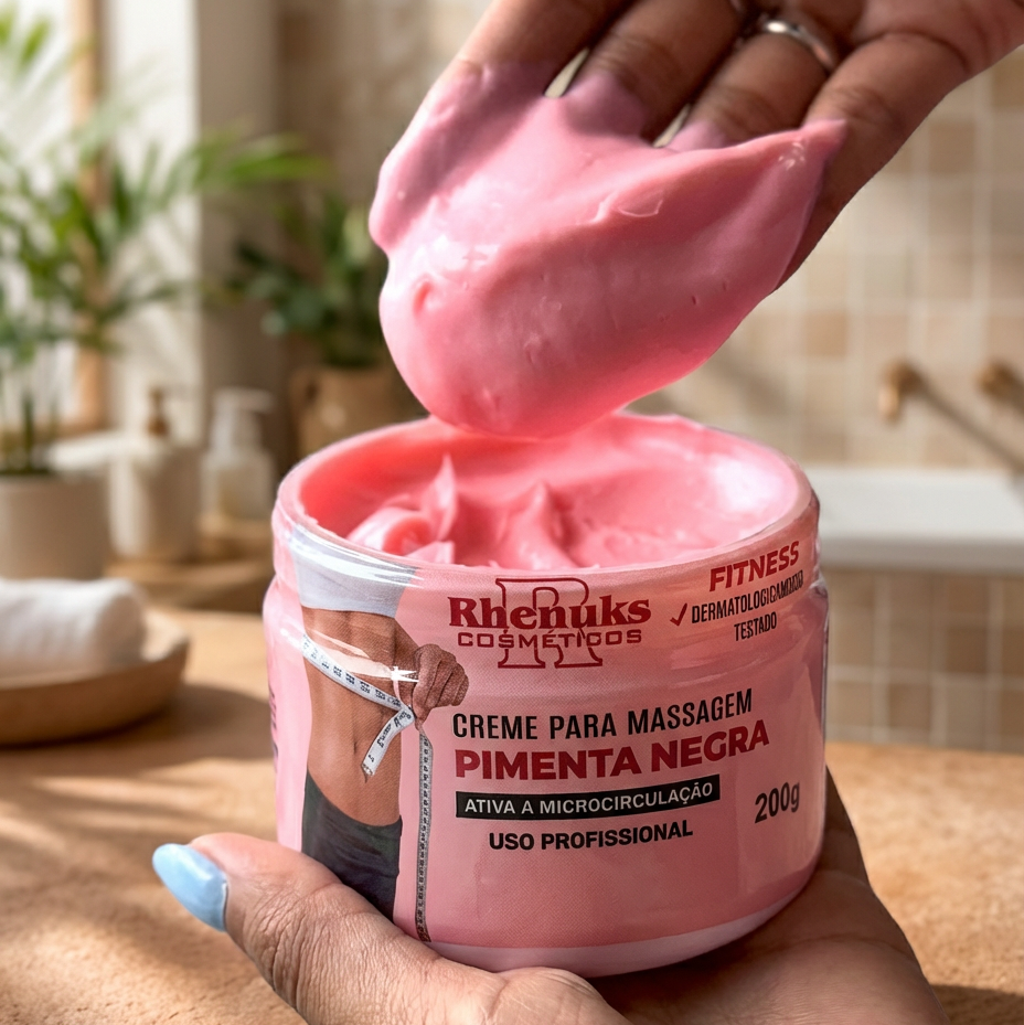 Creme Pimenta Negra 200 gr - Redutor de Medidas e celulites [COMPRE 1 LEVE 3🔥]